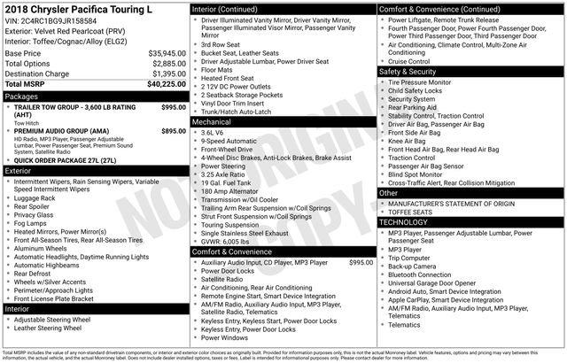 Used 2018 Chrysler Pacifica Touring-L image 5