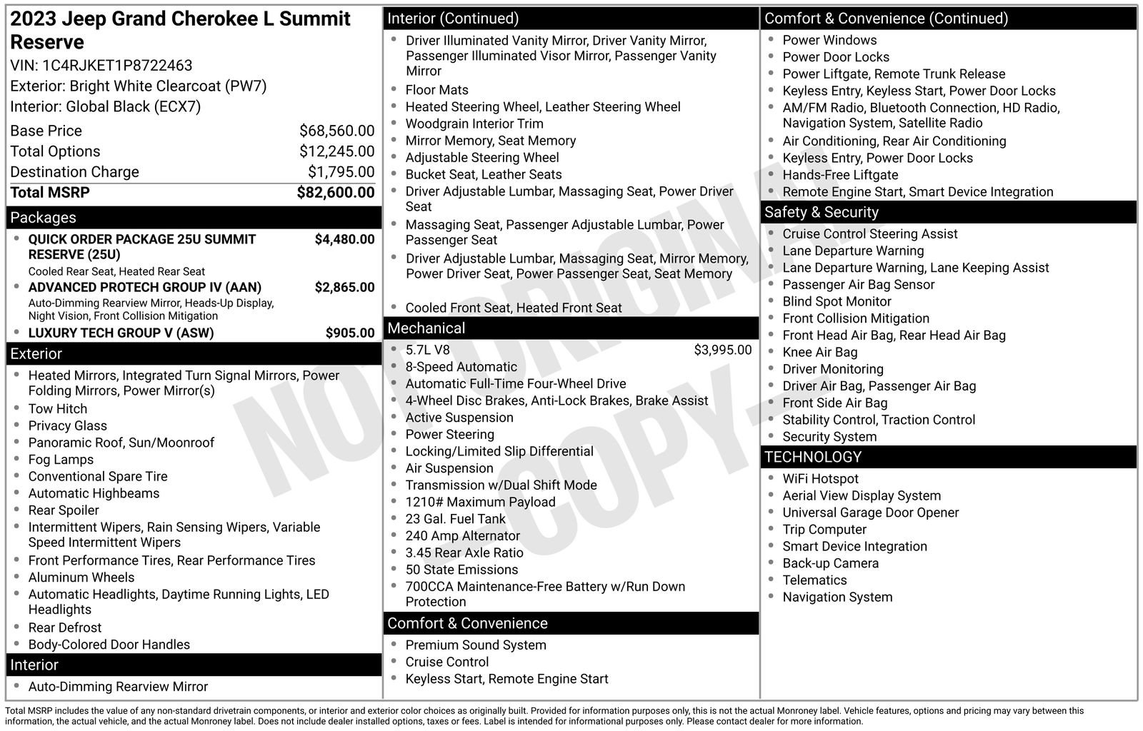 Used 2023 Jeep Grand Cherokee L Summit image 1