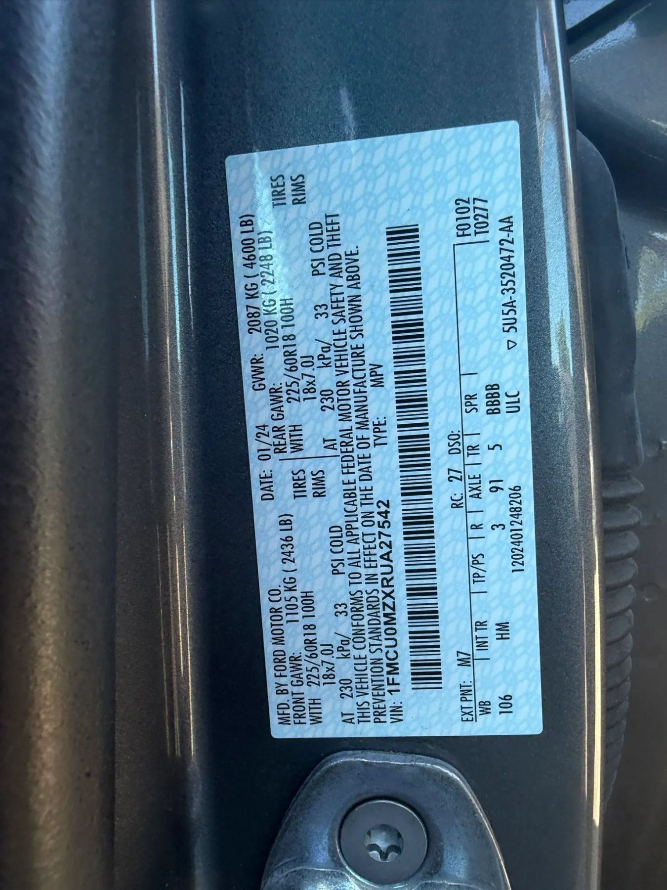 Used 2024 Ford Escape ST-Line w/ Equipment Group 301A FWD image 31