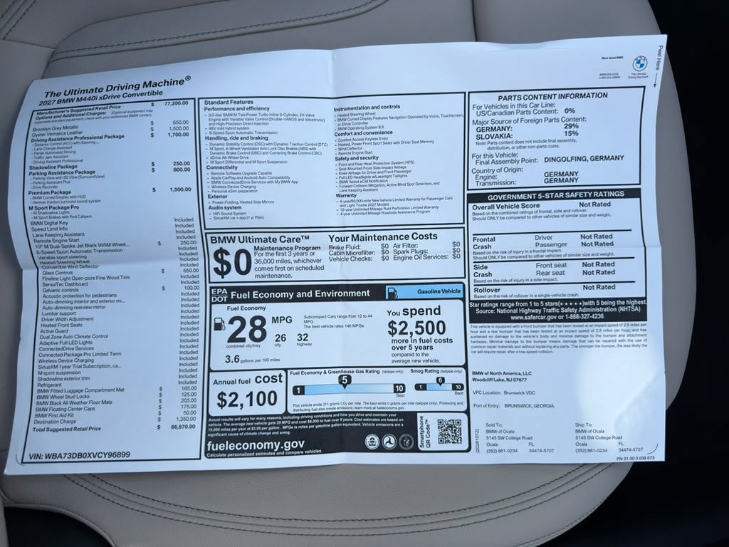 New 2027 BMW 440i xDrive Convertible AWD/4WD image 25