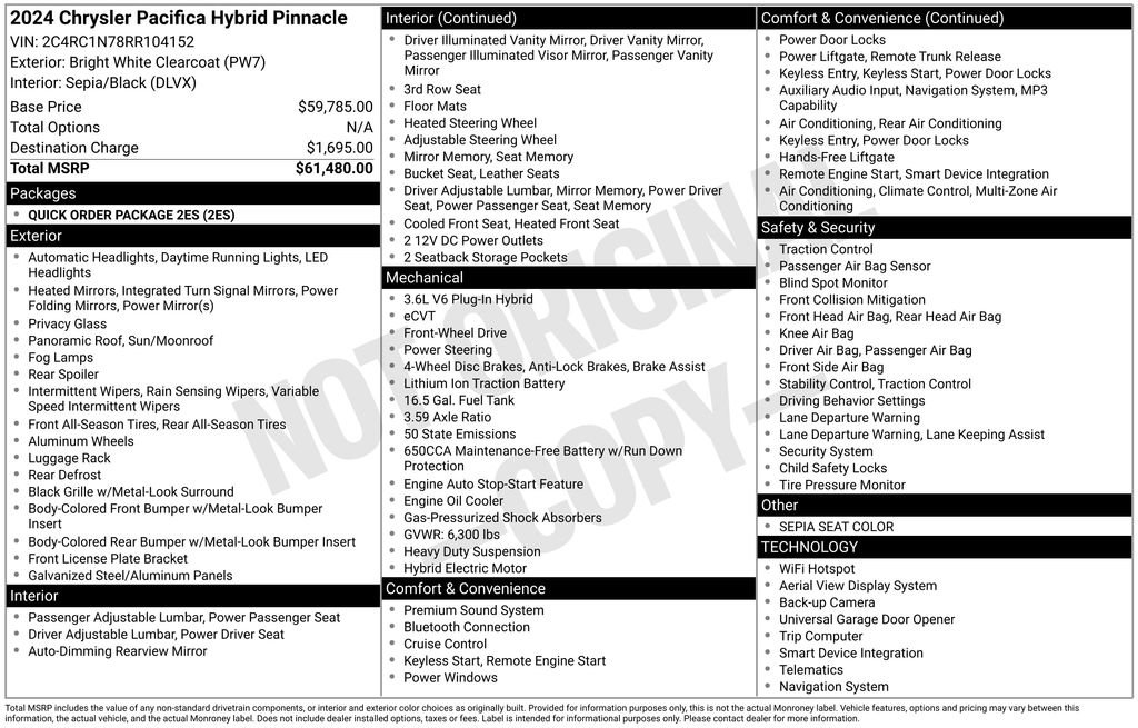 Used 2024 Chrysler Pacifica Pinnacle image 21