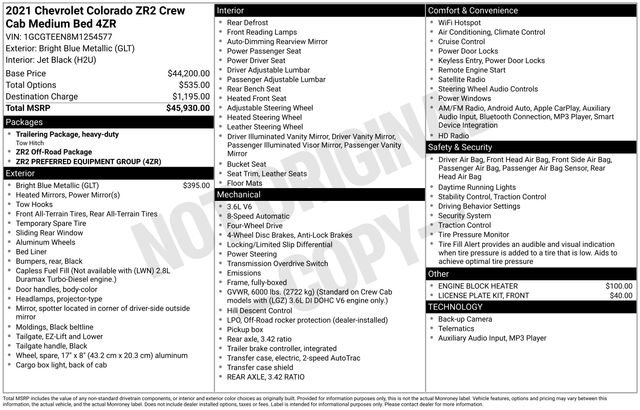 Used 2021 Chevrolet Colorado ZR2 image 29