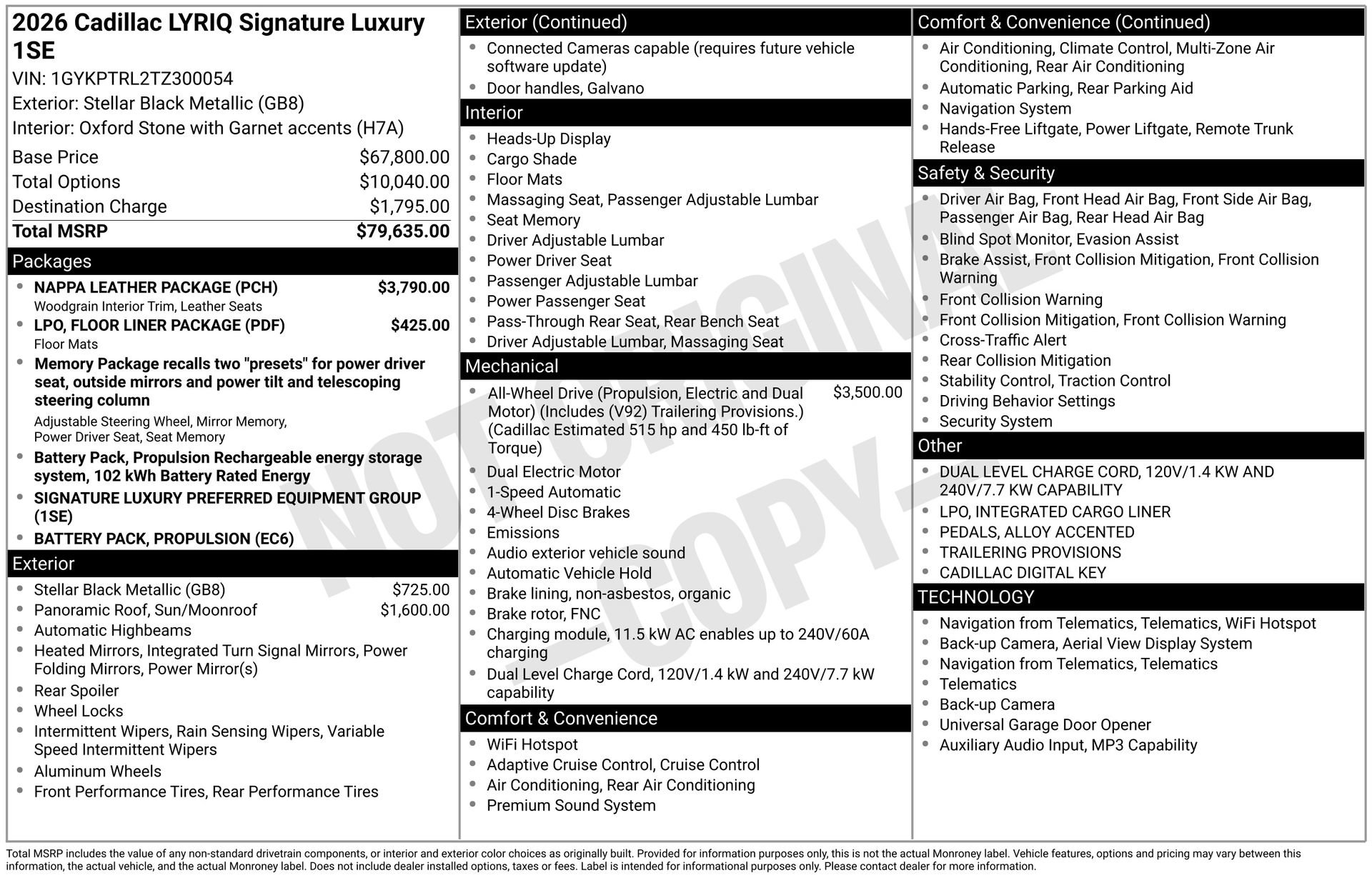Certified 2026 Cadillac Lyriq Signature Luxury w/ Nappa Leather Package AWD/4WD image 44