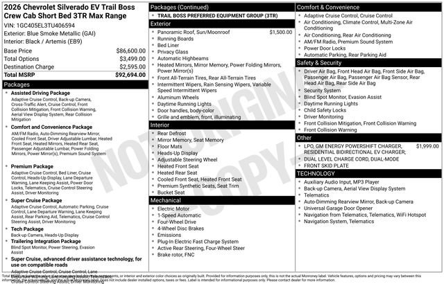 New 2026 Chevrolet Silverado EV Trail Boss image 5