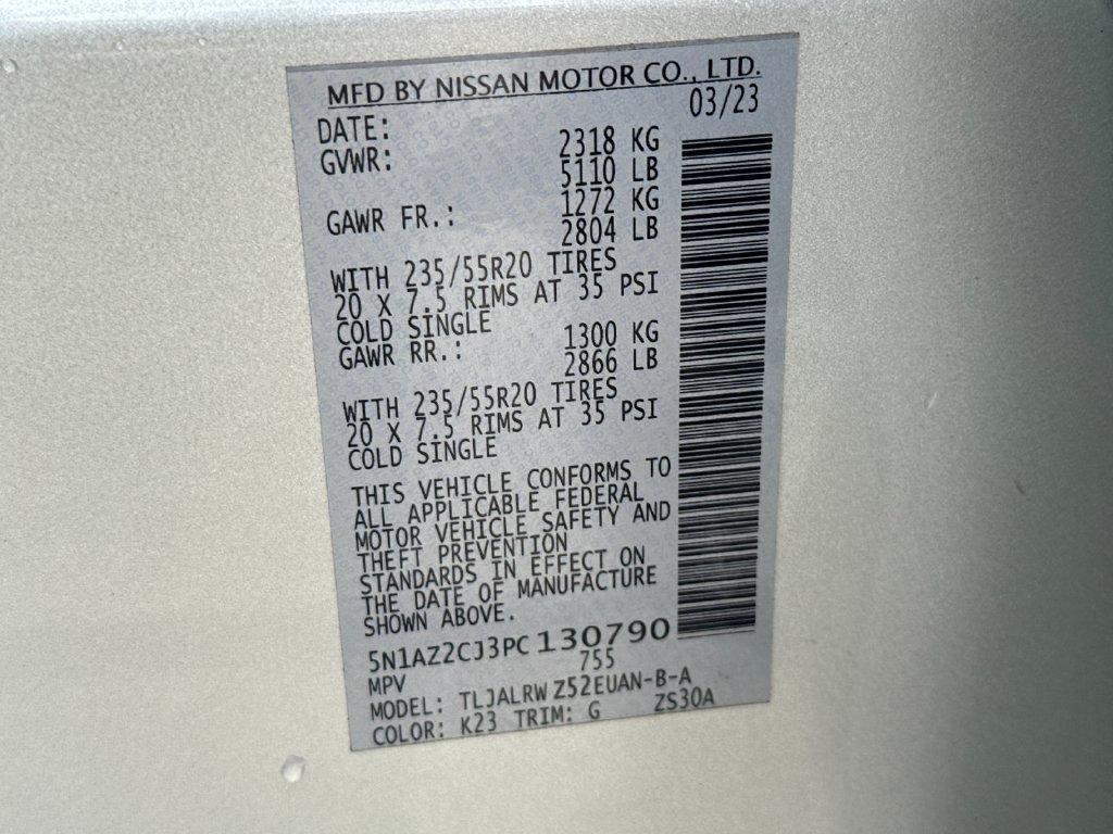 Used 2023 Nissan Murano SL w/ SL Moonroof Package FWD image 30
