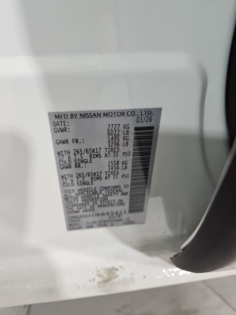 New 2026 Nissan Frontier SV AWD/4WD image 26