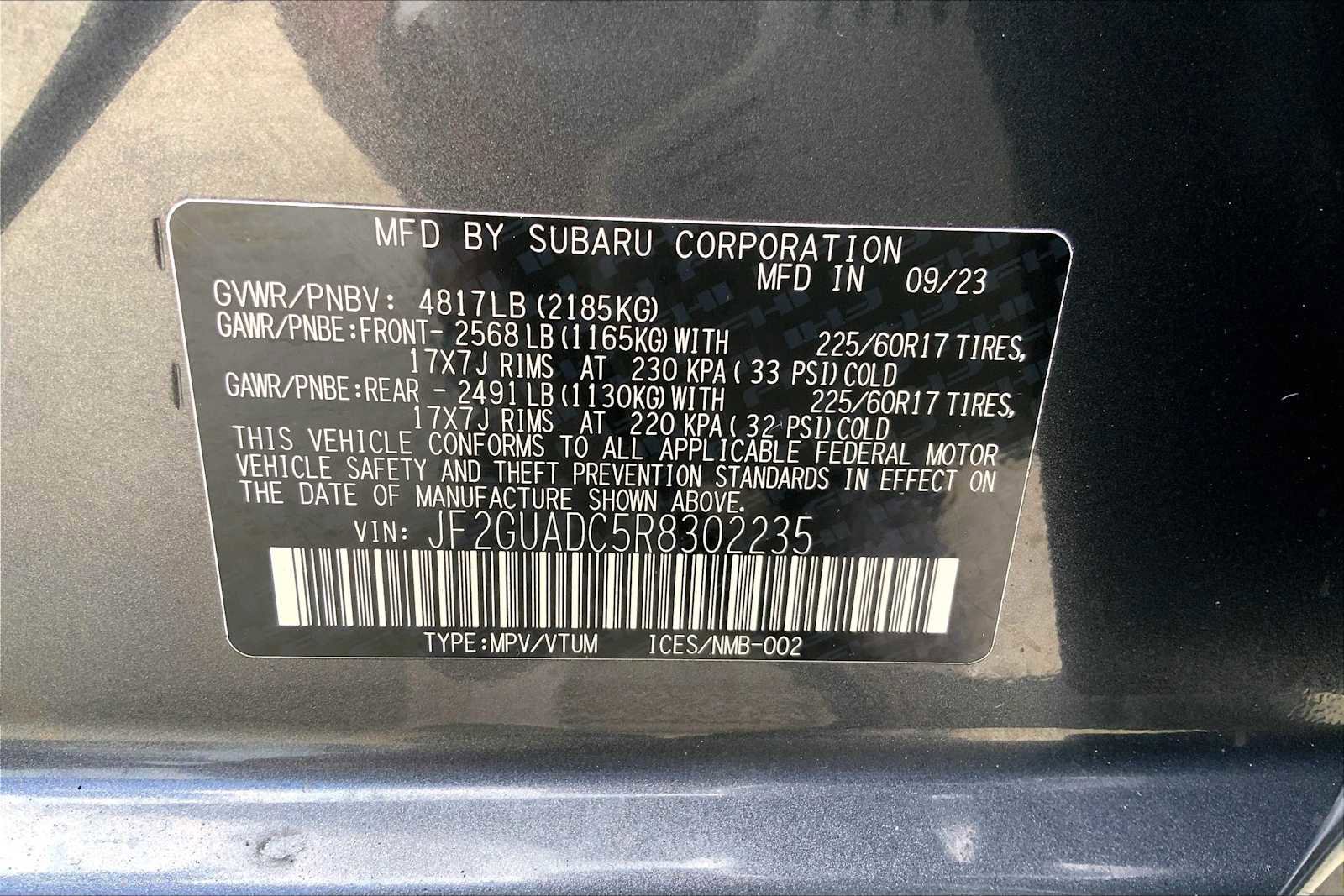 Certified 2024 Subaru Crosstrek 2.0i Premium AWD/4WD image 33