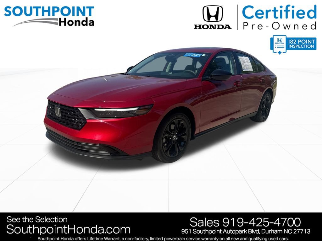 Certified 2025 Honda Accord SE image 3