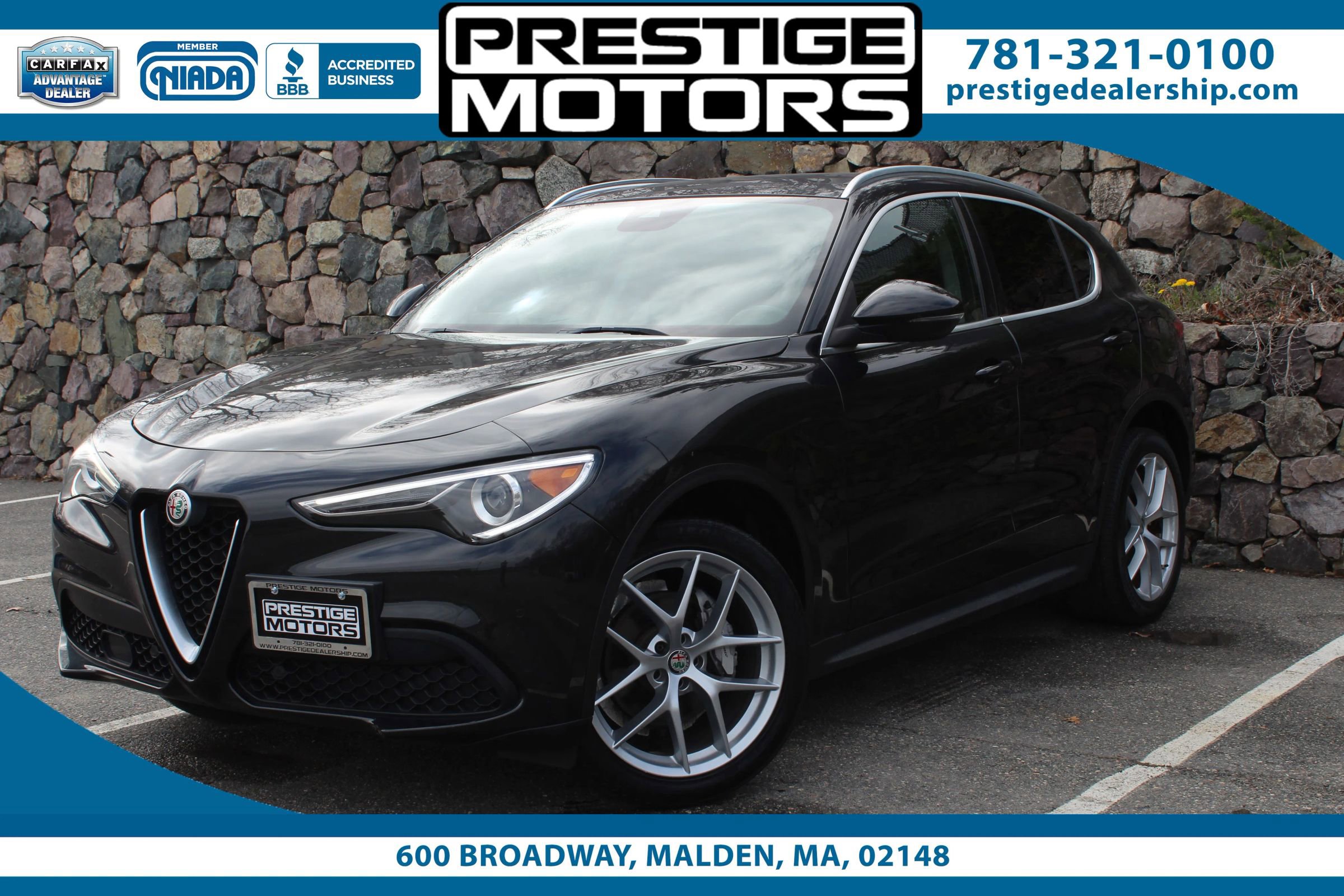 Used 2019 Alfa Romeo Stelvio Ti Lusso w/ Quick Order Package 22X Lusso AWD/4WD image 1