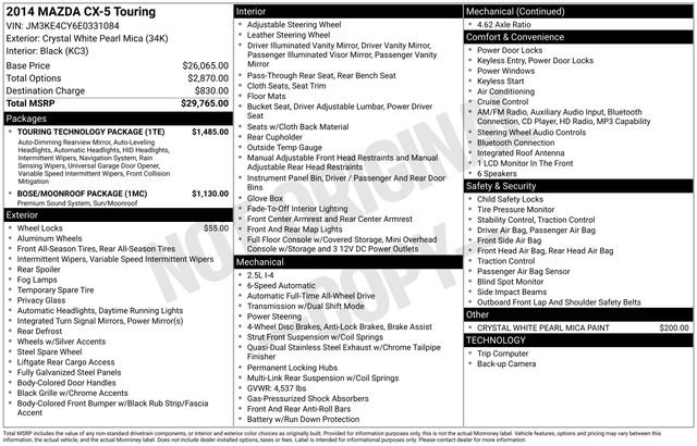 Used 2014 MAZDA CX-5 Touring w/ Touring Technology Package image 10