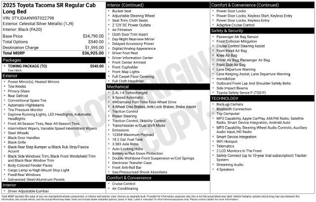 Used 2025 Toyota Tacoma SR w/ Towing Package AWD/4WD image 25