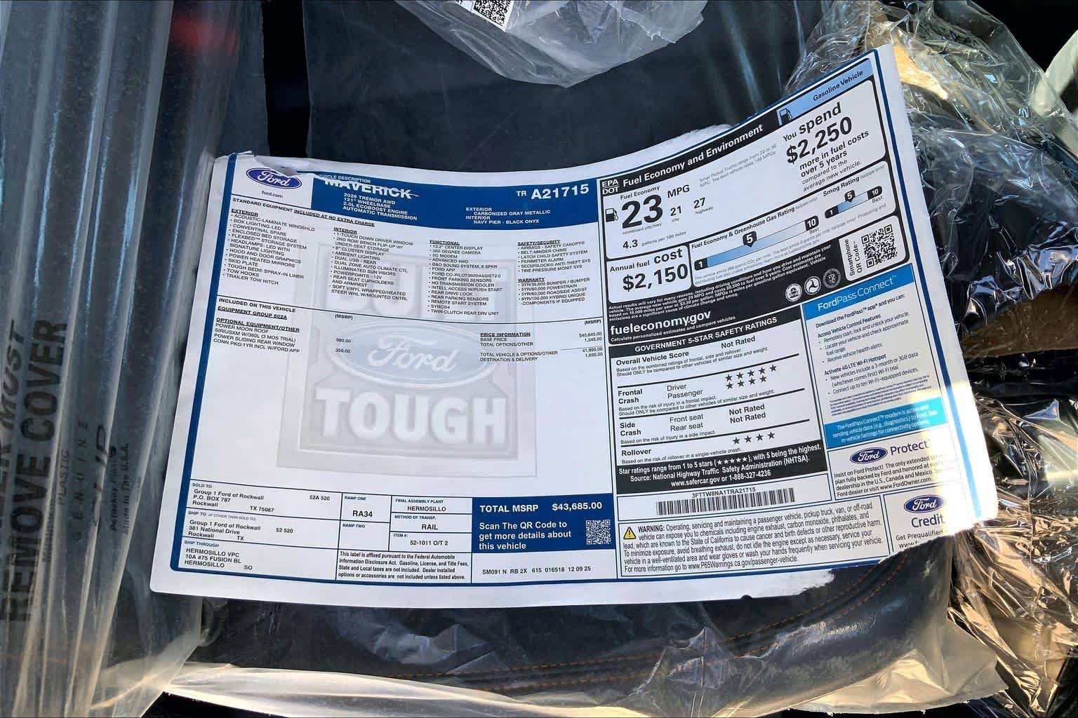 New 2026 Ford Maverick Tremor AWD/4WD image 19