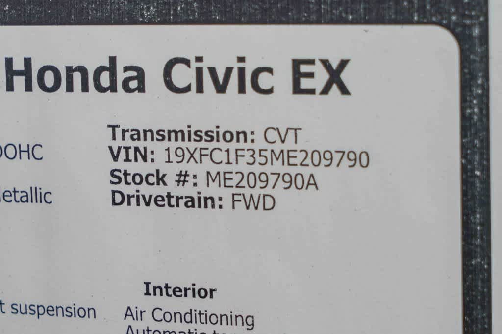 Used 2021 Honda Civic EX image 29