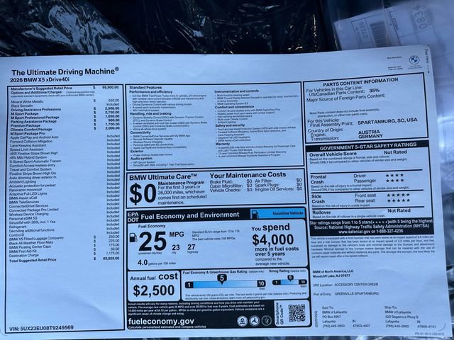 New 2026 BMW X5 xDrive40i w/ M Sport Package image 22