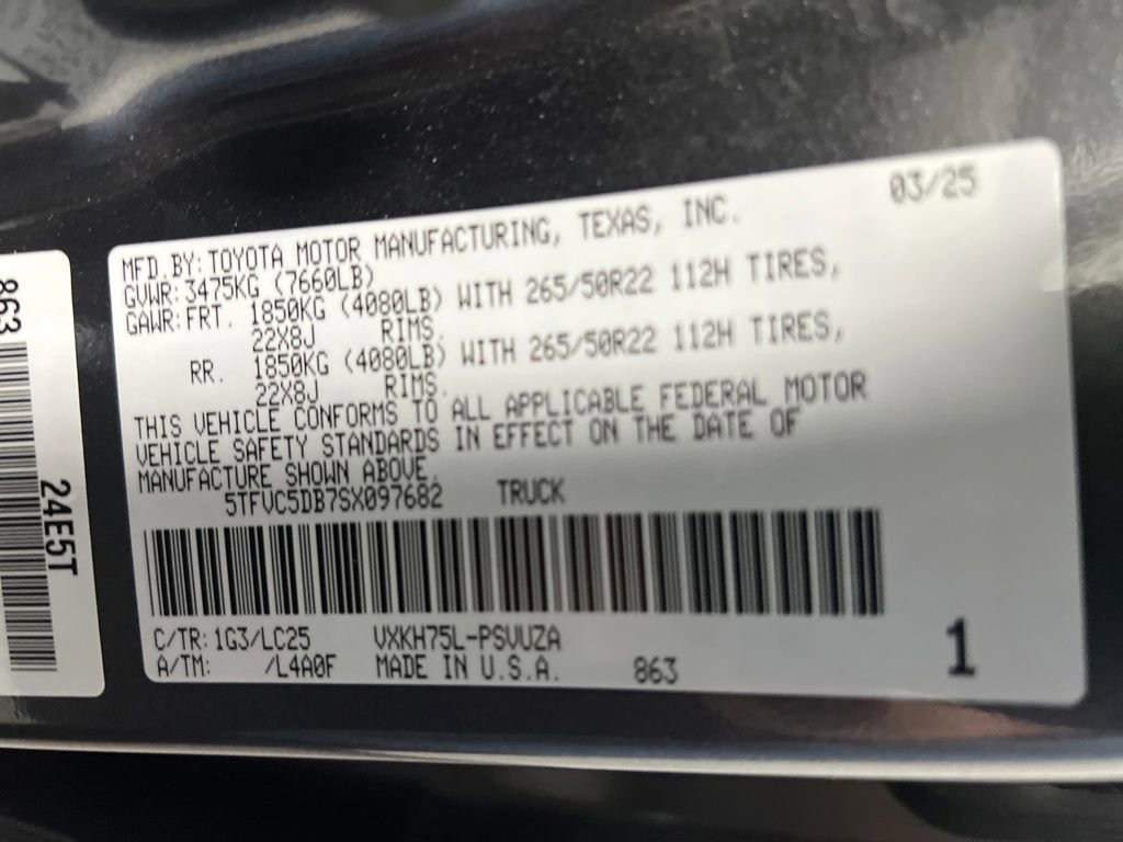 Used 2025 Toyota Tundra Capstone image 33