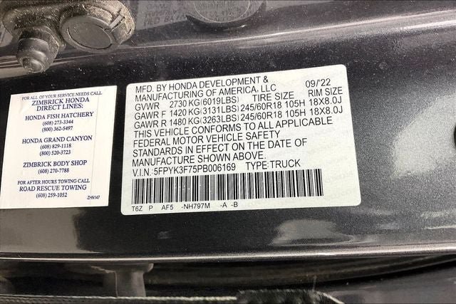 Certified 2023 Honda Ridgeline RTL-E image 33