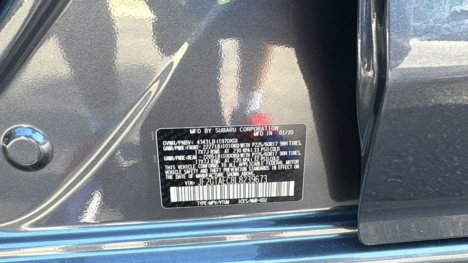 Used 2020 Subaru Crosstrek 2.0i Premium w/ Moonroof Package 1 image 24