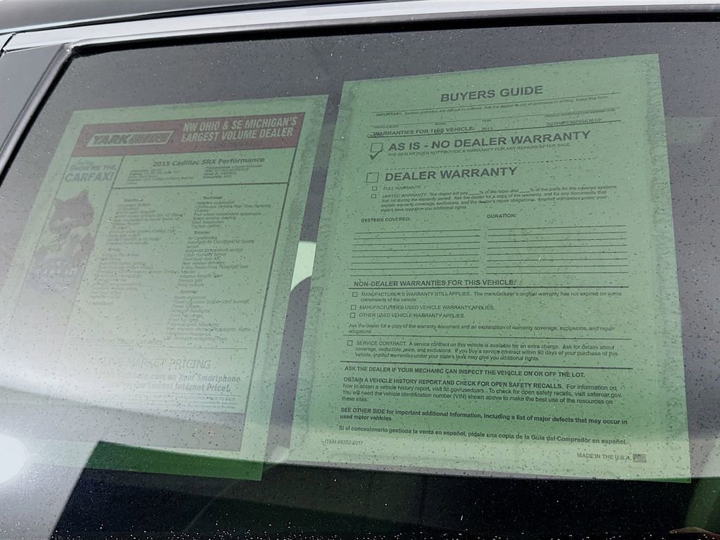 Used 2015 Cadillac SRX Performance w/ Driver Awareness Package image 13