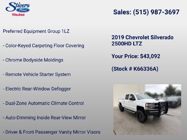 Used 2019 Chevrolet Silverado 2500 LTZ w/ Duramax Plus Package AWD/4WD image 16
