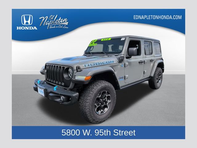 Used 2022 Jeep Wrangler Unlimited Rubicon 4xe w/ Steel Bumper Group image 1
