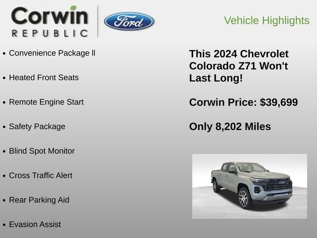 Used 2024 Chevrolet Colorado Z71 w/ Z71 Convenience Package 2 AWD/4WD image 6