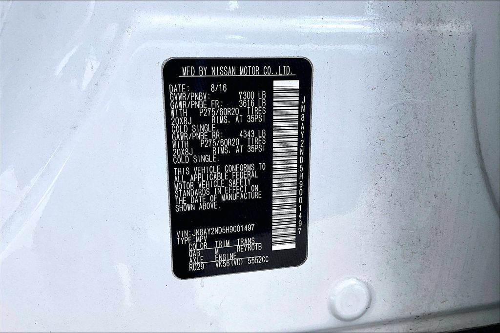 Used 2017 Nissan Armada SL RWD image 37