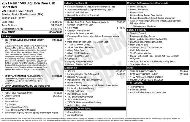 Used 2021 RAM 1500 Big Horn AWD/4WD image 22