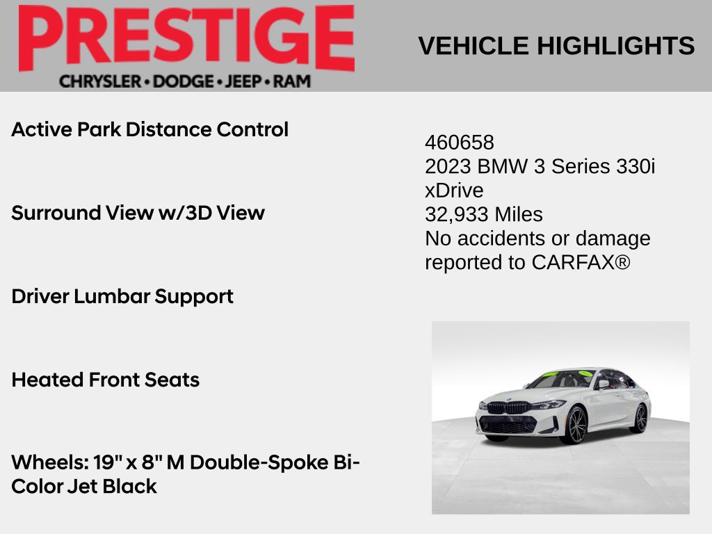 Used 2023 BMW 330i xDrive Sedan w/ M Sport Package AWD/4WD image 10
