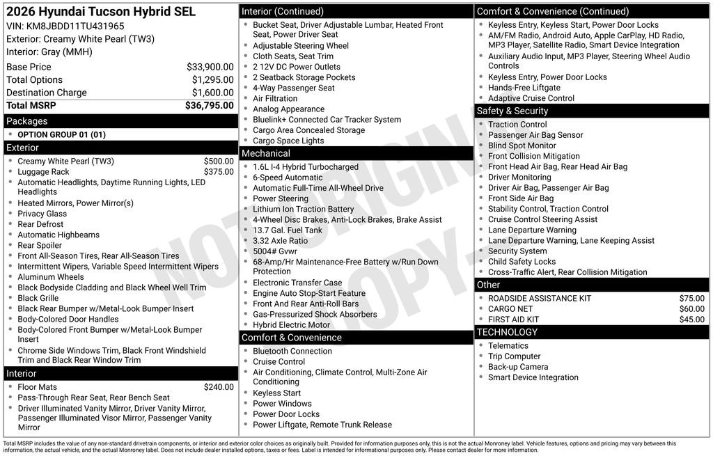 New 2026 Hyundai Tucson SEL image 4