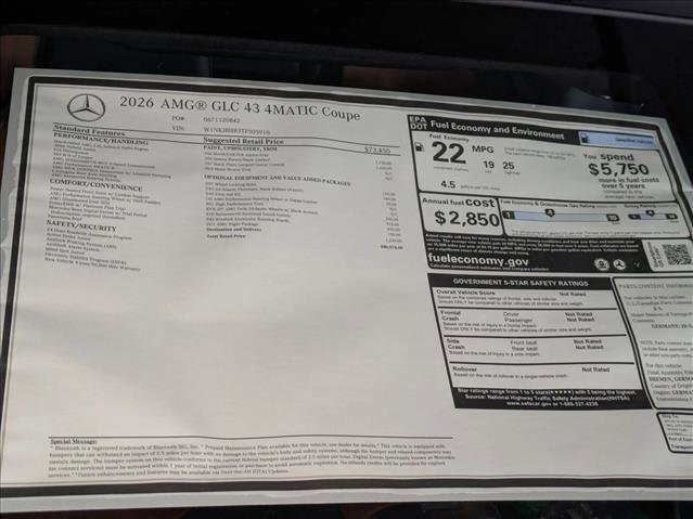 New 2026 Mercedes-Benz GLC 43 AMG 4MATIC Coupe image 19