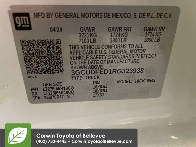 Used 2024 Chevrolet Silverado 1500 LT Trail Boss w/ Protection Package image 25