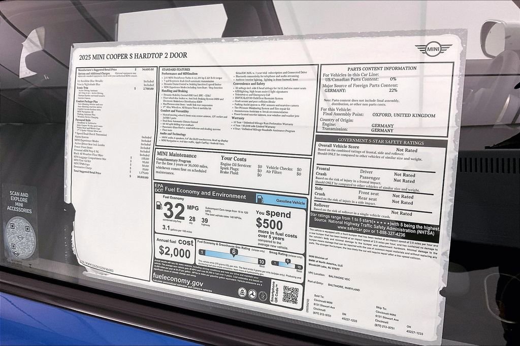 Certified 2025 MINI Cooper S FWD image 12