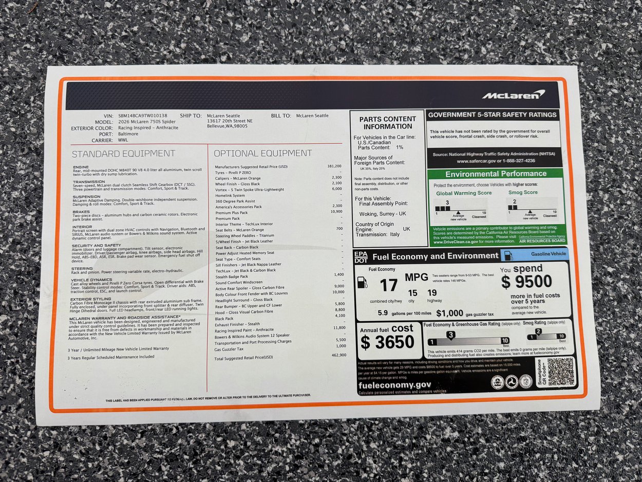 New 2026 McLaren 750S Spider image 50