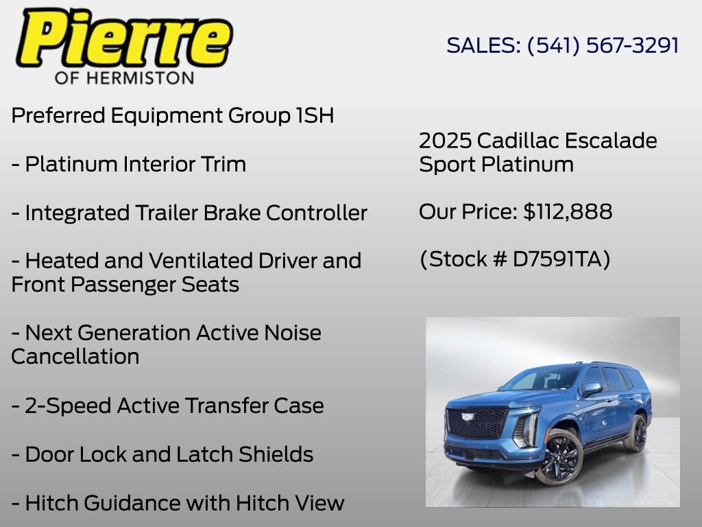 Used 2025 Cadillac Escalade Sport Platinum image 12