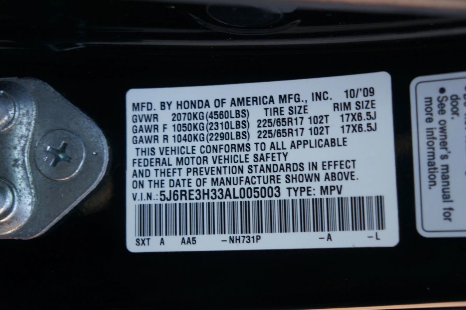 Used 2010 Honda CR-V LX image 35