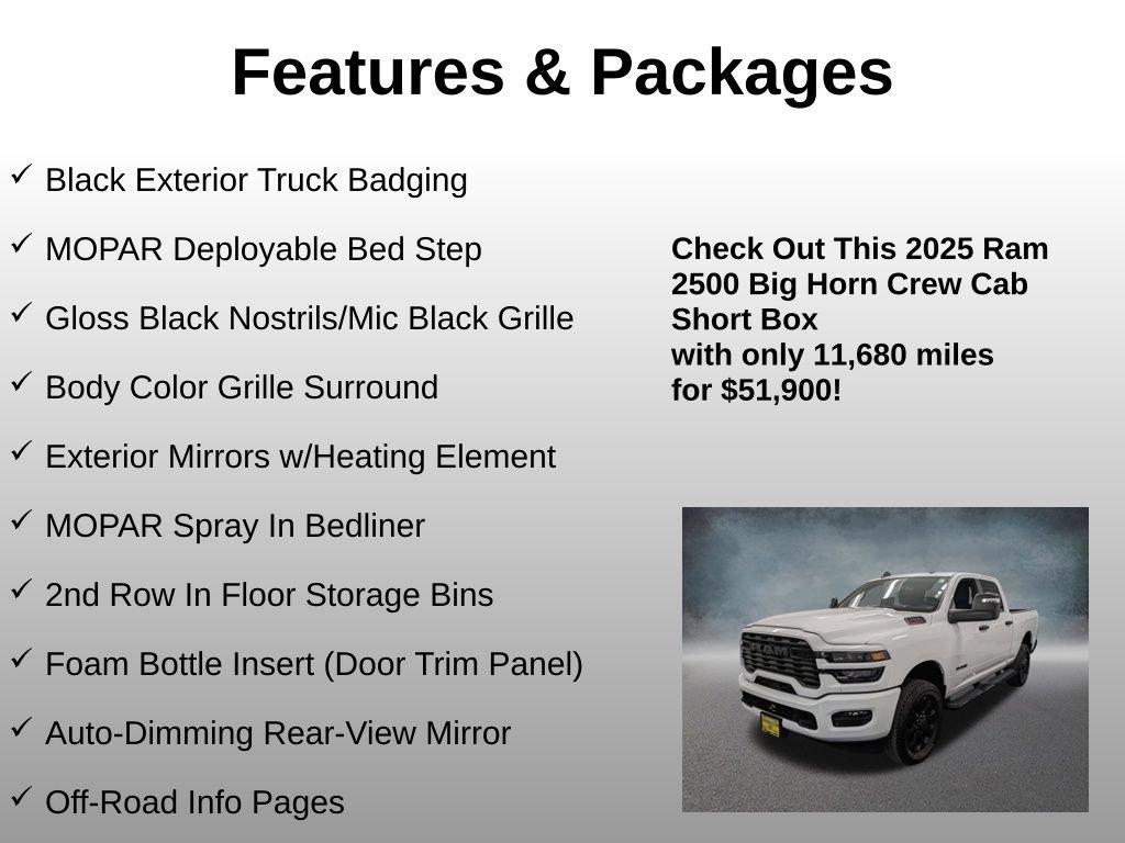Used 2025 RAM 2500 Big Horn AWD/4WD image 17