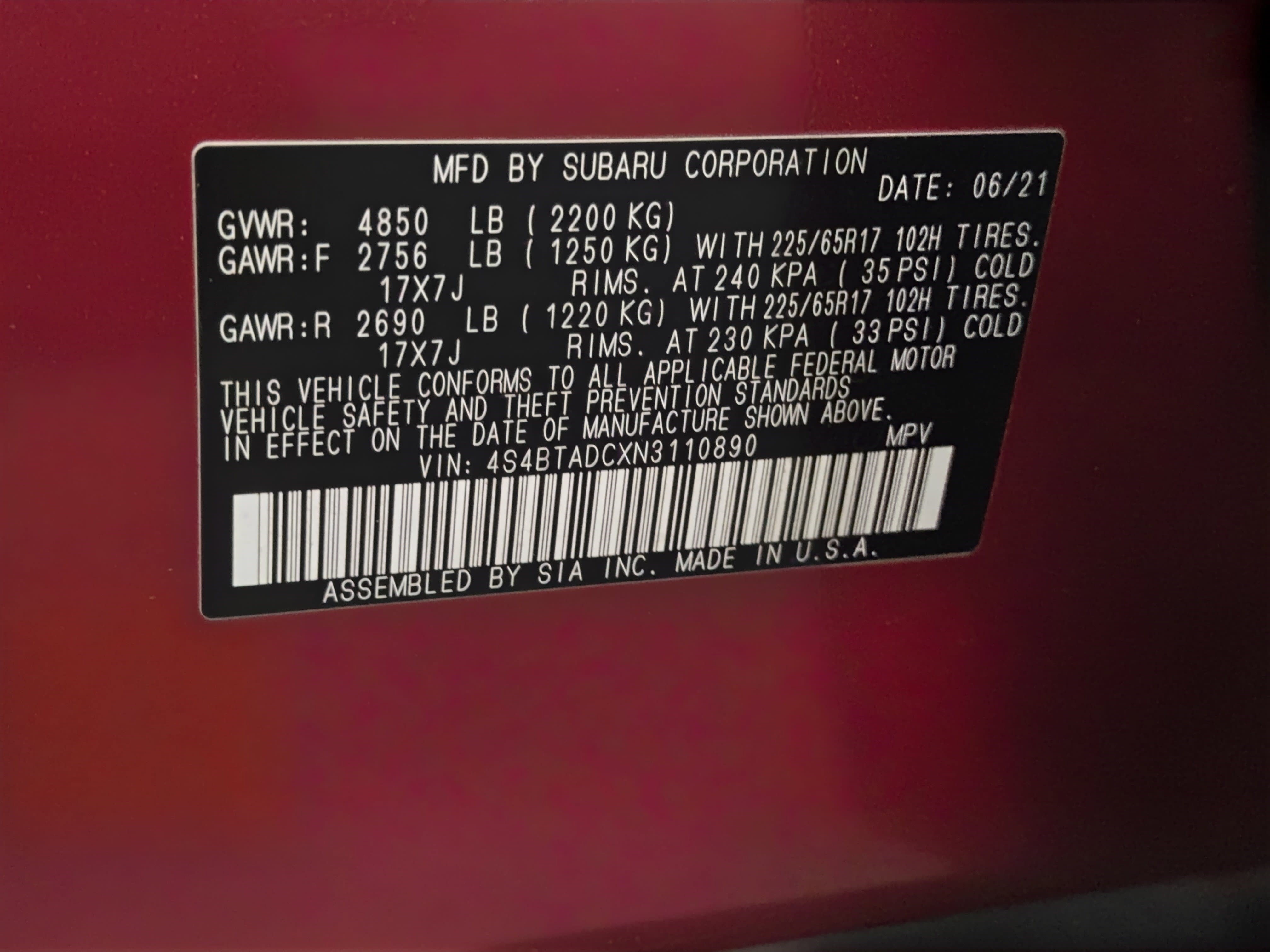 Used 2022 Subaru Outback Premium image 27