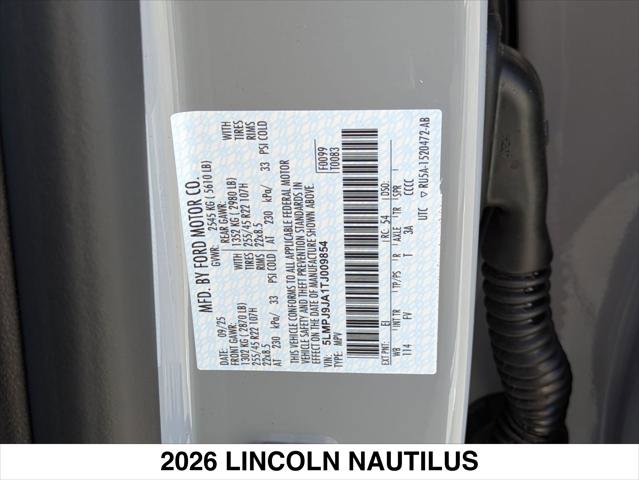 New 2026 Lincoln Nautilus Black Label AWD/4WD image 15