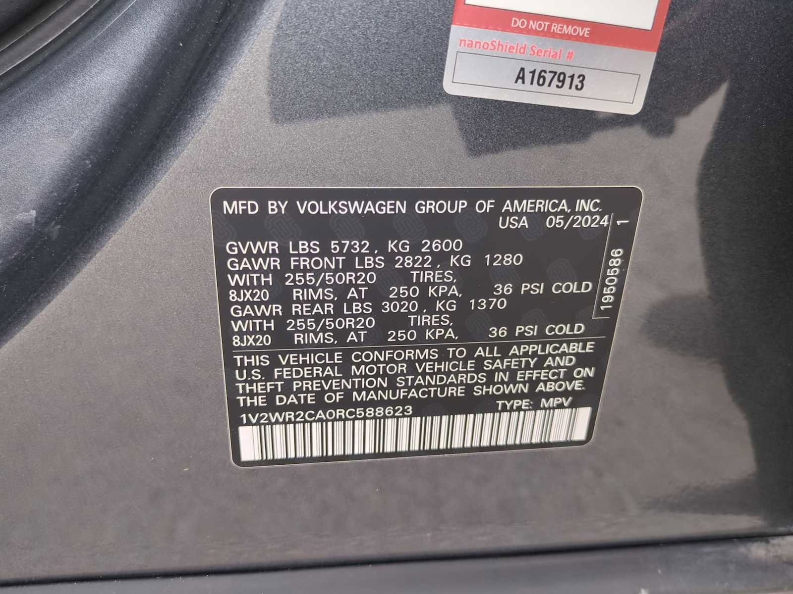 Used 2024 Volkswagen Atlas SE w/ Black Wheel Package FWD image 33