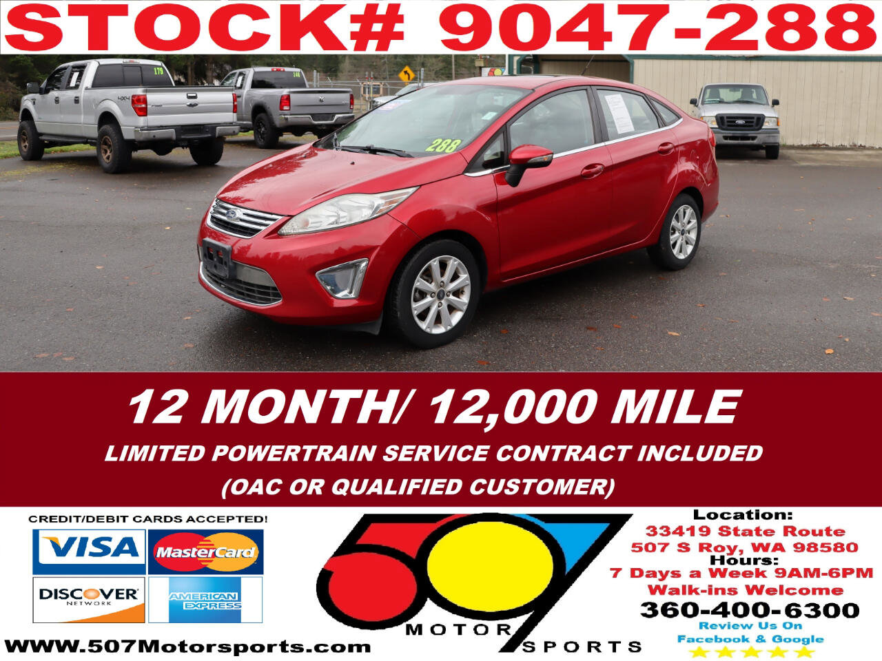 Used 2011 Ford Fiesta SEL w/ 301A Rapid Spec Order Code image 1