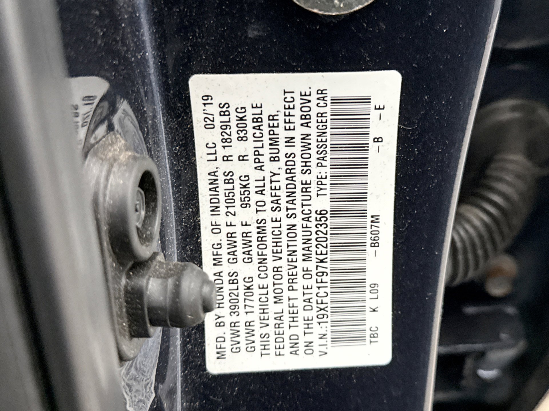 Used 2019 Honda Civic Touring image 25