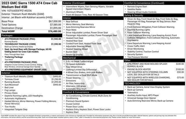 Used 2023 GMC Sierra 1500 AT4 w/ AT4 Premium Package image 3