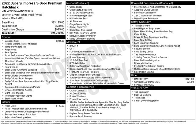 Used 2022 Subaru Impreza Premium image 33