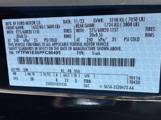 Certified 2023 Ford F150 Lariat w/ Equipment Group 502A High AWD/4WD image 33