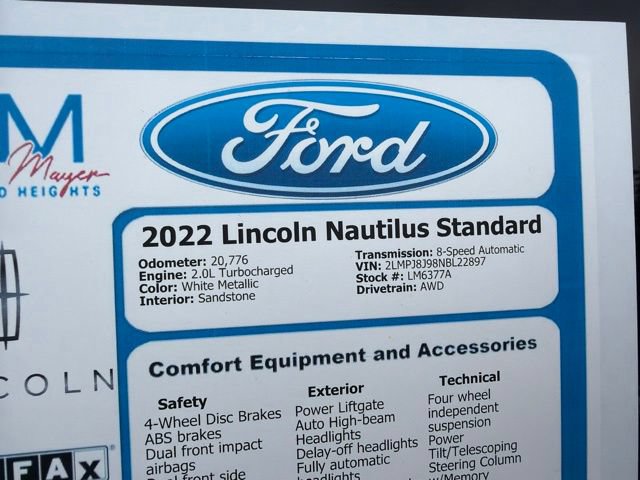 Certified 2022 Lincoln Nautilus AWD w/ Premium Package image 31