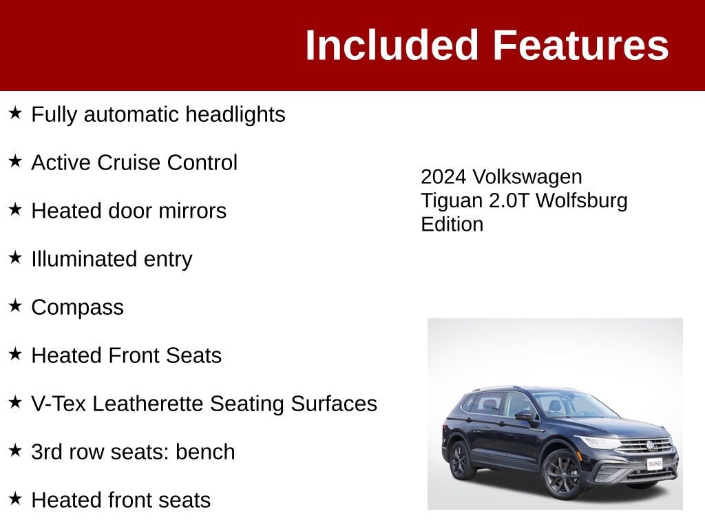 Used 2024 Volkswagen Tiguan Wolfsburg Edition FWD image 4