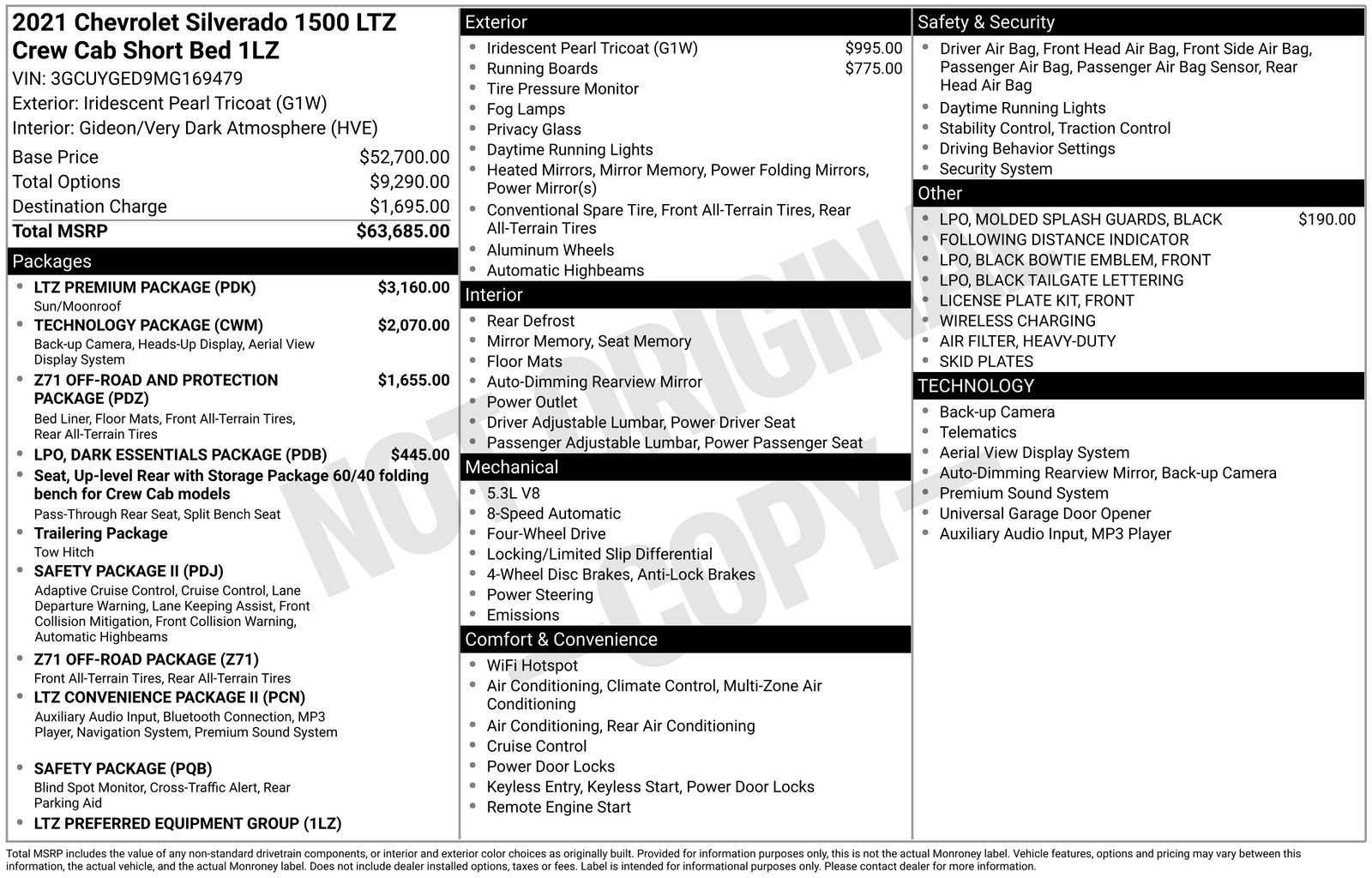 Used 2021 Chevrolet Silverado 1500 LTZ w/ LTZ Premium Package image 6