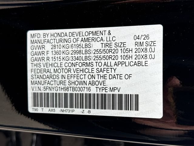 Used 2026 Honda Pilot Black Edition image 18