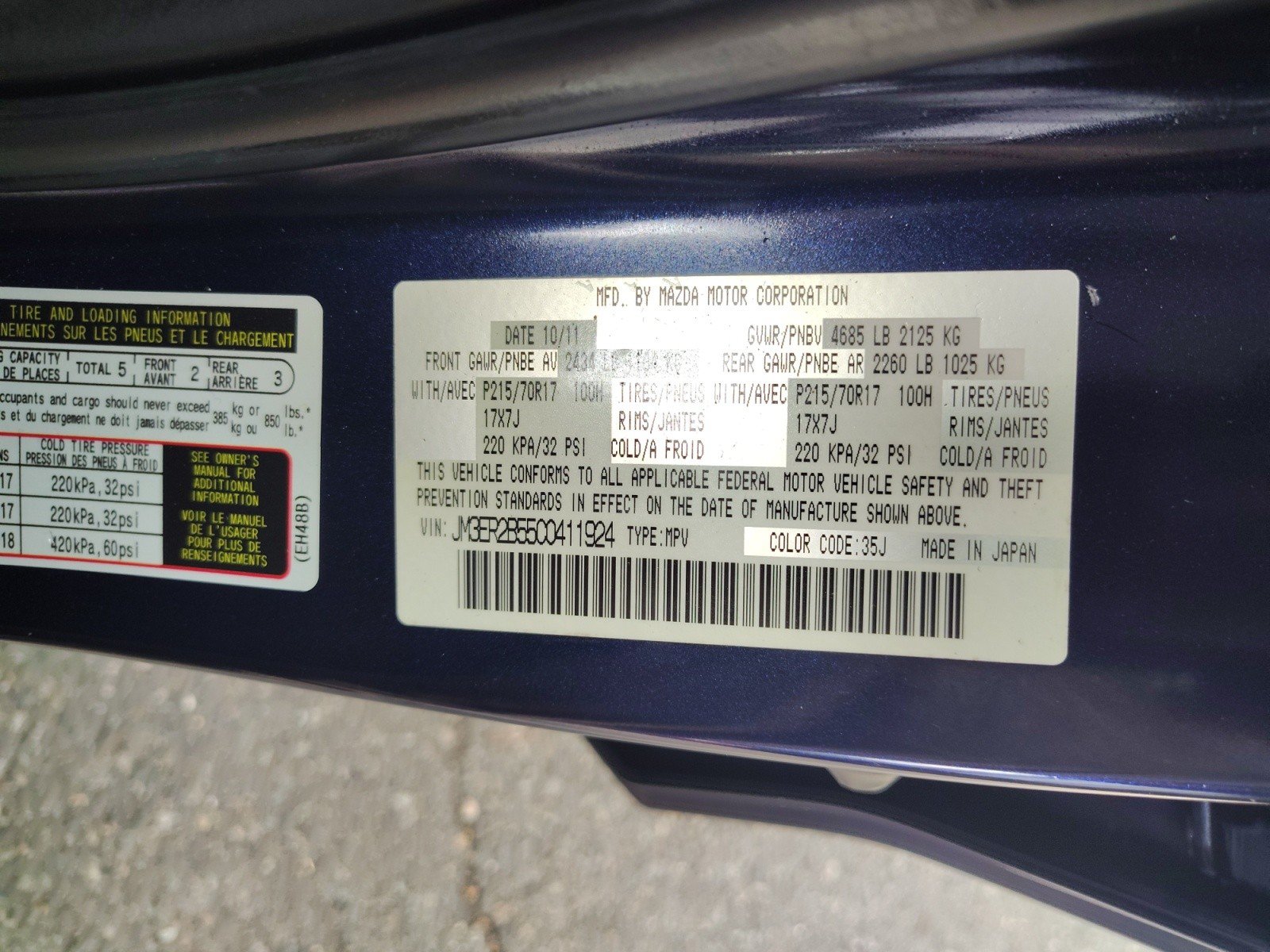 Used 2012 MAZDA CX-7 i Sport w/ Convenience Pkg FWD image 23