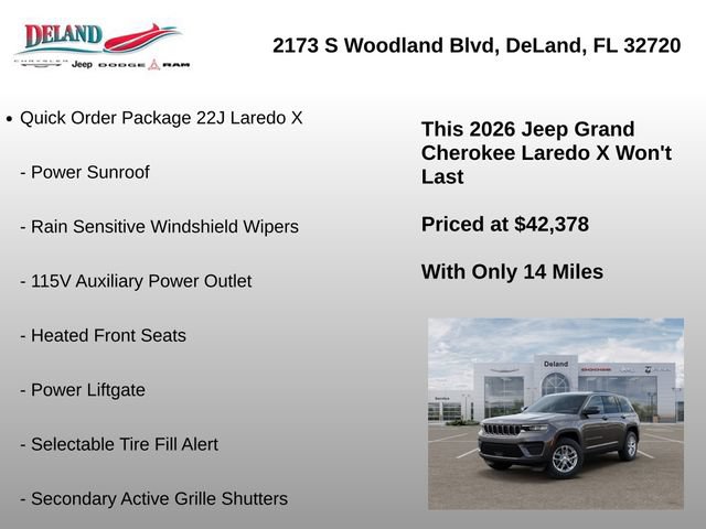 New 2026 Jeep Grand Cherokee Laredo X AWD/4WD image 8